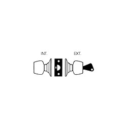 Vachette V5804 X V50 - Bouton extérieur fixe - Inox