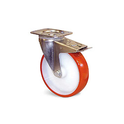 GUITEL HERVIEU EP4BD125-28R - Roue D125 mm avec frein