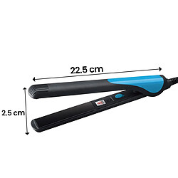 Acheter Avizar Mini Lisseur Boucleur 2-en-1 20W en Tourmaline Céramique Noir / Bleu