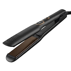 Avizar Fer à Lisser et à Boucler 2 en 1 en Tourmaline Céramique 40W Noir