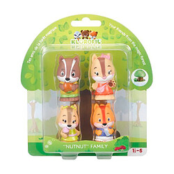 Lot 4 personnages - SOPHIE LA GIRAFE - Figurines Klorofil - Écureuils - Famille Simon