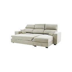 Acheter CONFORTEAM DANY7544 - Canapé d'angle convertible réversible beige