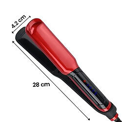 Acheter Avizar Fer à Gaufrer 45W pour Cheveux avec Écran Digital Noir / Rouge
