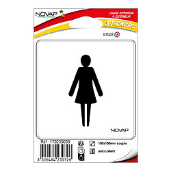 NOVAP Pictogramme Femme Adhésif 10 x 10 cm
