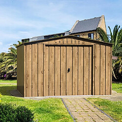 DURAMAX Abri de jardin métal imitation bois 7,75 m²