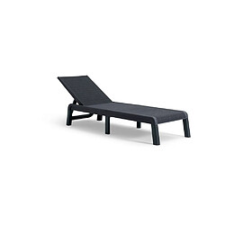 KETER Mallorca - Chaise longue résine gris graphite