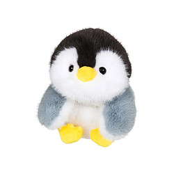 GIPSY TOYS Floppy Choopy Pingouin - 22 cm - Noir Blanc Gris