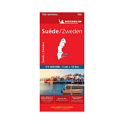 MICHELIN Carte Nationale Suède / Zweden - 1:1 200 000