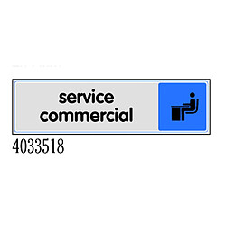 NOVAP Plaque de porte Service commercial 170 x 45 mm