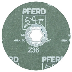 PFERD CC-FS 125 Z36 - Disque fibre zirconium