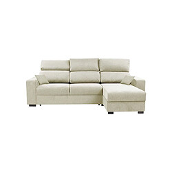 CONFORTEAM DANY7544 - Canapé d'angle convertible réversible beige