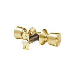 VACHETTE V60 Serrure tubulaire condamnation - Axe 80 mm - Laiton poli