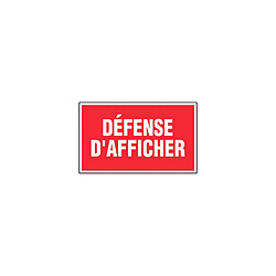 NOVAP Déclaration d’affichage 330 x 200 mm - Rouge