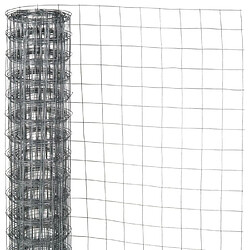 Grillage à mailles carrées - NATUREL - 0,5 x 3 m - Épaisseur 6,4 mm - Gris