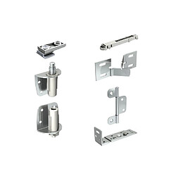 MANTION 5302 - Plaque fixe pour fenêtre - Acier inoxydable argent