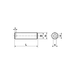 Avis ACTON Vis à métaux sans tête A2 DIN 916 5 x 25 mm - Boîte de 100