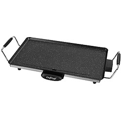 Cheffinger Plancha de Cuisson Électrique avec Surface Antiadhésif et Poignées Isolantes