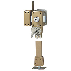 ISEO Cavith 1430 - Serrure double entrée gauche - Bronze