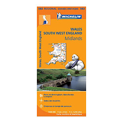 MICHELIN Wales, South West England et Midlands - Carte routière