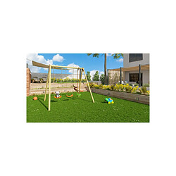 Aléo by Trigano Darifou - Portique en bois 2,30 m - 2 balançoires