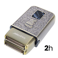 Acheter Sikaysen Rasoir Électrique à Double Grille avec Affichage Numérique LED Rechargeable Dorée