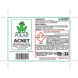 POLAR Désinfectant pour résines 250 ml - Dose 6 mois