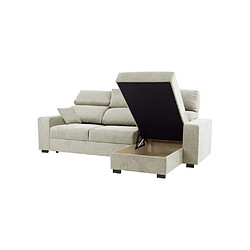 Avis CONFORTEAM DANY7544 - Canapé d'angle convertible réversible beige