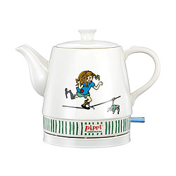Pippi Bouilloire Électrique en Céramique 0.8L 1750W Chauffage Rapide Blanc