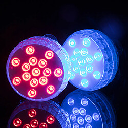 INF Lumières de piscine LED RVB étanches avec télécommande, pack de 4