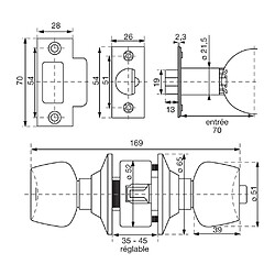 Avis Vachette V5804 X V50 - Bouton extérieur fixe - Inox