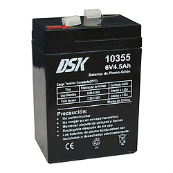Batterie plomb-acide AGM scellée DSK VRLA 6V 4,5Ah