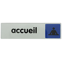 NOVAP Plaque accueil plexiglas 170 x 45 mm adhésif double face