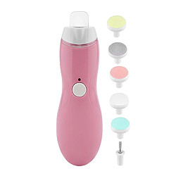 Avizar Lime à Ongle Rechargeable USB 250mAh avec Embouts Interchangeables Rose