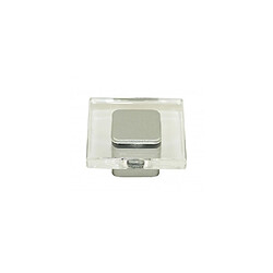 CADAP B0335 37.T5V - Bouton de meuble carré 40 x 40 mm - Transparent