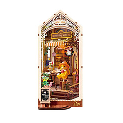ROBOTIME Holiday Café - Kit book nook miniature avec LED