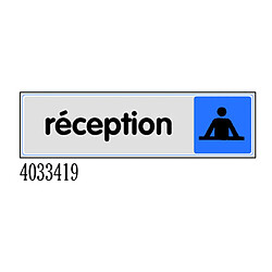 NOVAP Plaque de porte Réception plexiglas 170 x 45 mm