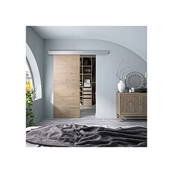 OPTIMUM Porte coulissante intérieure Noisette H 204 x l 93 cm