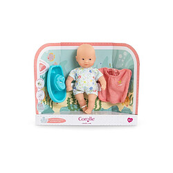 Corolle Mini Bath Set - Poupée de bain 20 cm - Rose