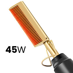 Avizar Brosse Lissante Électrique pour Cheveux avec Chauffage Réglable Noir pas cher