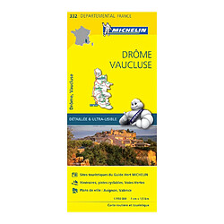 Michelin Carte Départementale 332 Drôme Vaucluse 1:150 000