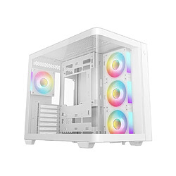 DeepCool CG530U 4F White - Boîtier PC Tour Moyen - Verre trempé
