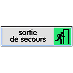 NOVAP Plaque sortie de secours plexiglas 170x45 mm 4033624