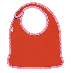 Built Lot de 2 Bavoirs Bébé en Néoprène Motif à Rayures avec Fermeture à Scratch