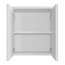 BADPLAATS Meuble de toilette Toledo 60 x 60 cm - Blanc mat - Miroir