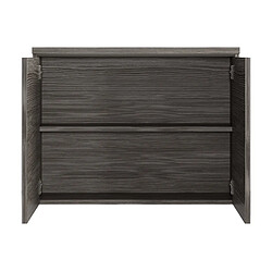 BADPLAATS Armoire de toilette Paso 80 x 60 cm - Station balnéaire - Chene Gris - Miroir armoire