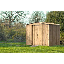 Duramax Abri de jardin métal Woodgrain 4,75 m² 8x6