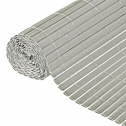Clôture en roseau PVC double face - NATURE - 10 mm - Taupe - 3 x 1 m