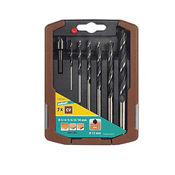 WOLFCRAFT 7107000 - Coffret forets à bois hélicoïdaux CV - 6 pièces