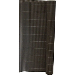 Clôture en roseau PVC double face - NATUREL - 10 mm - Gris - 3 x 1 m