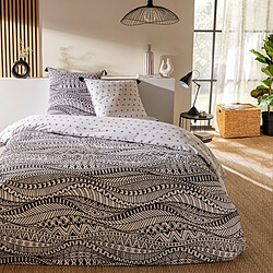 Future Home Parure de lit 2 personnes ethnique réversible 240x220cm